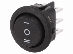 Interrupteur à bascule Canal Electronic MR3-230-R6-BBNWC DP3T 10A