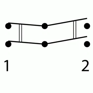 Interrupteur à levier Miyama MS-245 DPST 3A 125V