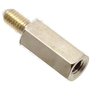 Metal Spacer M4x15mm+8mm, External/Internal Thread, Surface Treated