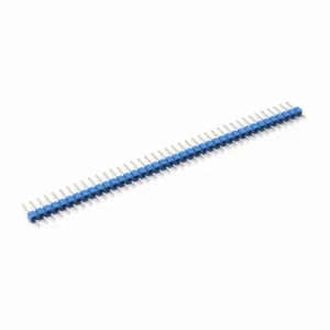 Pin Header, Recht, Breekbaar, 40-pins, 2.54mm, Blauw, THT, Verguld