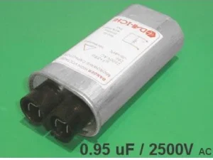 Condensateur Haute Tension 0.95uF 2500VAC, Connexion à Cosse de 6.3mm
