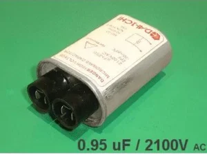 Condensateur Haute Tension 0.95uF 2100VAC, Connexion Cosse 6.3mm, 85x55x33mm