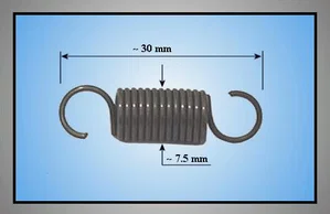 Ressort de Tension de Verrouillage de Porte de Micro-ondes Goldstar MA8505D, 3B72115A