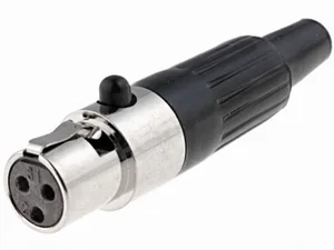 MXLR-3G Mini XLR Chassisdeel, 3-Polig, Zwevend, Kabelmontage