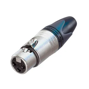 Neutrik NC3FXX XLR-connector, Vrouwelijk, 3-polig, Kabelmontage, Zilver, IP40