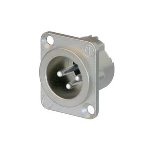 Neutrik NC3MD-LX XLR-connector, Mannelijk, 3-polig, Paneelmontage, Soldeer, Metalen Behuizing