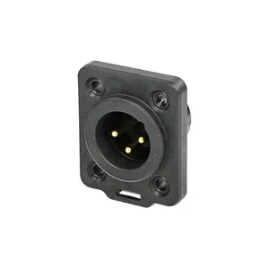 Neutrik NC3MDX-TOP XLR 3-Polige Mannelijke Paneelmontage Chassisconnector IP65 Soldeer
