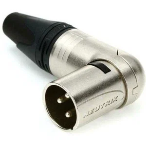 Neutrik NC3MRX XLR-connector, Mannelijk, 3-polig, Kabelmontage, 90°, 7 Posities, Metalen Behuizing