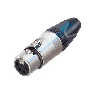 Neutrik NC4FXX XLR Vrouwelijke Connector, 4-Polig, Kabelmontage, Zilveren Contacten