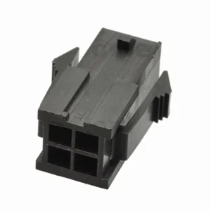 Gold Star NCHD300-04M Micro Fit Voedingsconnector 3.00mm 4-pins Mannelijke Behuizing Zwart