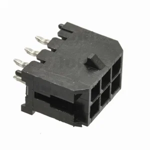 Gold Star NCWD300-06S Micro-Fit Voedingsconnector, 3.00mm Pitch, 6-Pins Mannelijk, 180 Graden, Solde