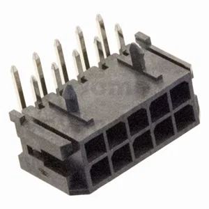 Gold Star NCWD300-10R Micro-Fit Voedingsconnector, 3.00mm Pitch, 10-Pins Mannelijk, 90 Graden, Solde