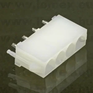 Gold Star Connectors 6.35mm 4-Pin Mannelijke 180° Soldeer Voedingsconnector MATE-N-LOK Enkele Rij NC
