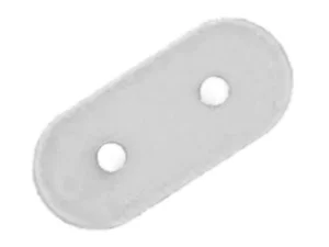 Fix & Fasten NIPPEL-HC49-2 Polyamid Isoleringsskive, 11.2x5x1mm, til HC49 Krystal