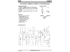 Jrc NJM317F 37V 1.5A Régulateur de tension
