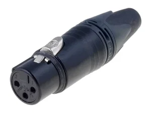 Neutrik NTR-NC3FXX-B XLR Vrouwelijke Connector, 3-Polig, Kabelmontage, Soldeer
