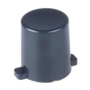 Generic Round Push Button Cap P10S/P11S, D7mm, Black