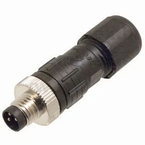 M8 3-polige A-gecodeerde rechte soldeerconnector, IP67, voor 4.0-6.0mm kabel