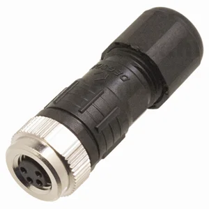 M8 4-polige A-gecodeerde rechte soldeerconnector, IP67, voor 4.0-6.0mm kabel