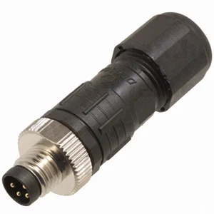 M8 4-polige A-gecodeerde rechte soldeerconnector, IP67, voor 4.0-6.0mm kabel