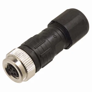 M8 5-polige B-gecodeerde rechte soldeerconnector, IP67, voor 4.0-6.0mm kabel