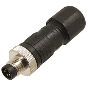 M8 5-polige B-gecodeerde rechte soldeerconnector, IP67, voor 4.0-6.0mm kabel