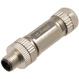 M12 Afgeschermde 5-pins Mannelijke Rechte Connector, A-gecodeerd, Soldeeraansluiting