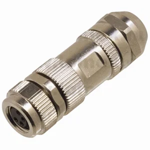 M8 4-polige A-gecodeerde afgeschermde rechte soldeerconnector, IP67, voor 4.0-6.0mm kabel