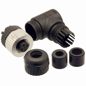 PB-M12A-03P-FF-SR7001-00Z M12 3-Polige Vrouwelijke A-Gecodeerde Haakse Connector IP67 voor 4-8mm Kab