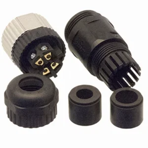 PB-M12A-04P-FF-SL7001-00Z M12 Ronde Connector, 4-Polig Vrouwelijk, A-Gecodeerd, IP67, Rechte Schroef
