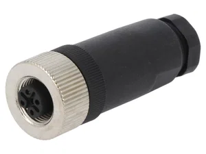 Degson M12 B-Gecodeerde Profibus 5-Pins Female Connector, Recht, IP67, Soldeerklem