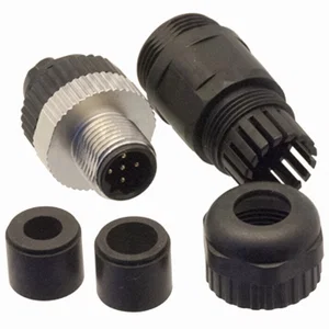 Degson M12 B-Gecodeerde 5-Pins Male Connector, Recht, IP67, Schroefklem
