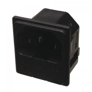 Bulgin PF0011-10-48 Connecteur d\'Alimentation Panneau, 250V 10A, Encliquetable, Porte-Fusible, Coss