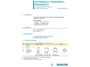 Philips Semiconductors PHB45N03LT Transistor - 25V 45A 0.016 Ohm Standard