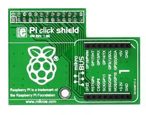 Mikroelektronika MIKROE-1512 Pi Click Shield per Raspberry Pi con Connettori Non Saldati