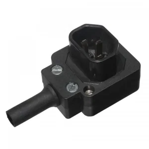 Bulgin PX0685 Fiche Secteur Flottante, 250V 10A, 90° Vertical, Standard UE