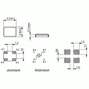 16MHZ quartz Q16-0-JXS32-12-10-10-LF