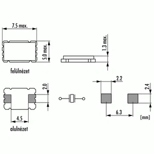 1.4MHz quartz Q8-0-JXE75-1-12-50-50-LF