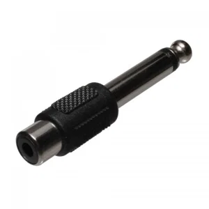 RCA-670185 Adaptateur Audio/Vidéo Jack Mono Mâle 6.3mm vers Prise RCA Femelle