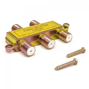 F-Type Splitter 1 Ingang 4 Uitgangen F-Connectoren 5-900MHz