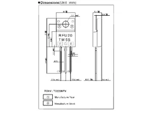 ROHM RFU20TM5S 530V 20A diode de redressement