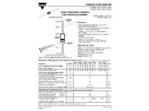 Vishay RGP15M 1000V 50A diode de redressement