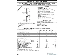 General Semiconductor RGP20D 200V 2A diode de redressement