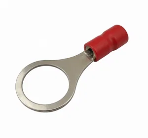 Geïsoleerde Ringkabelschoen, 0.5-1.5mm², 10.5mm Binnendiameter, Rood