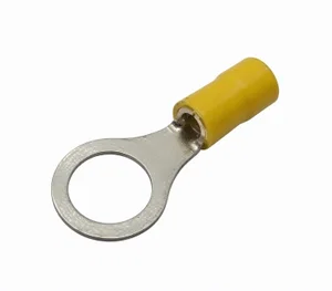Geïsoleerde Ringkabelschoen, 4-6mm², 10.5mm Binnendiameter, Geel