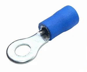 Ninigi RT43BL Geïsoleerde Ringkabelschoen M4, 1.5-2.5mm2, Blauw, Vertind Koper