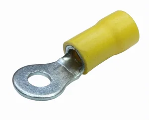 Ninigi Geïsoleerde Ringkabelschoen, Geel, 4-6mm², M4 Schroefgat, 4.3mm Binnendiameter