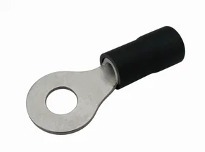 RT53BK Cosse Anneau Isolée, Câble 2,5-4mm², Diamètre Œillet 5,3mm, Noir