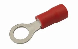 Geïsoleerde Ringkabelschoen, 0.5-1.5mm², 6.5mm Binnendiameter, Rood