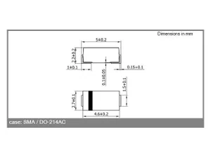 Fairchild S1M-FAI 1000V 1A diode de redressement
